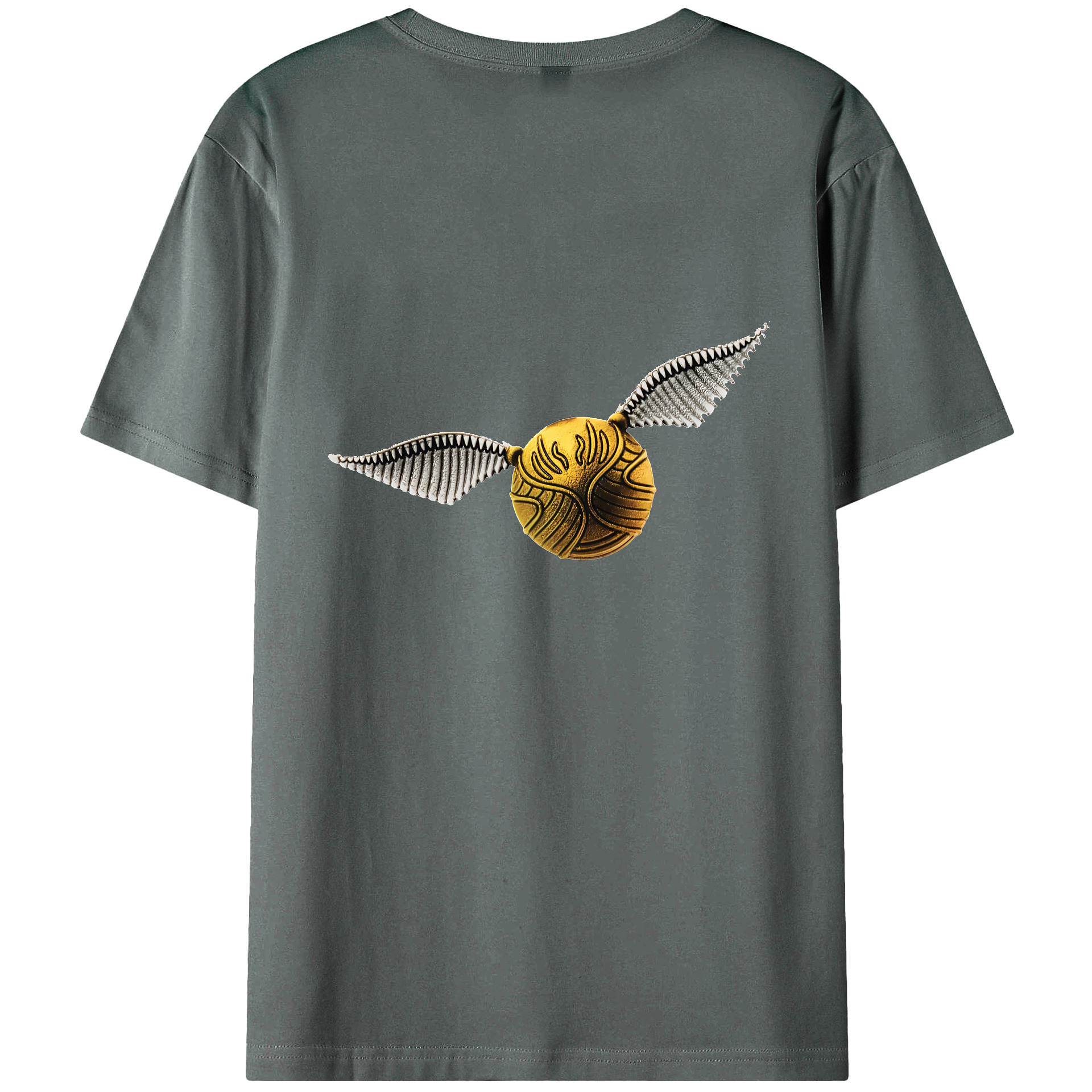 （画像用） Harry Potter ハリー・ポッターシリーズ 綿100％ メンズ半袖Tシャツ（バックプリント） 通気性